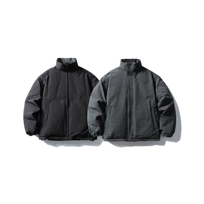 Men's Quilted Thermal Insulation Jacket with High Stand Collar EVA-US