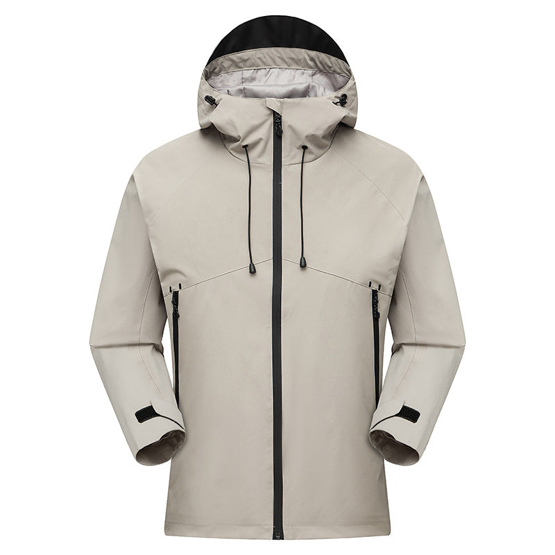 Men's Waterproof High-Visibility Shell Parka with Breathable Membrane, Adjustable Hood and Ventilation EVA-US