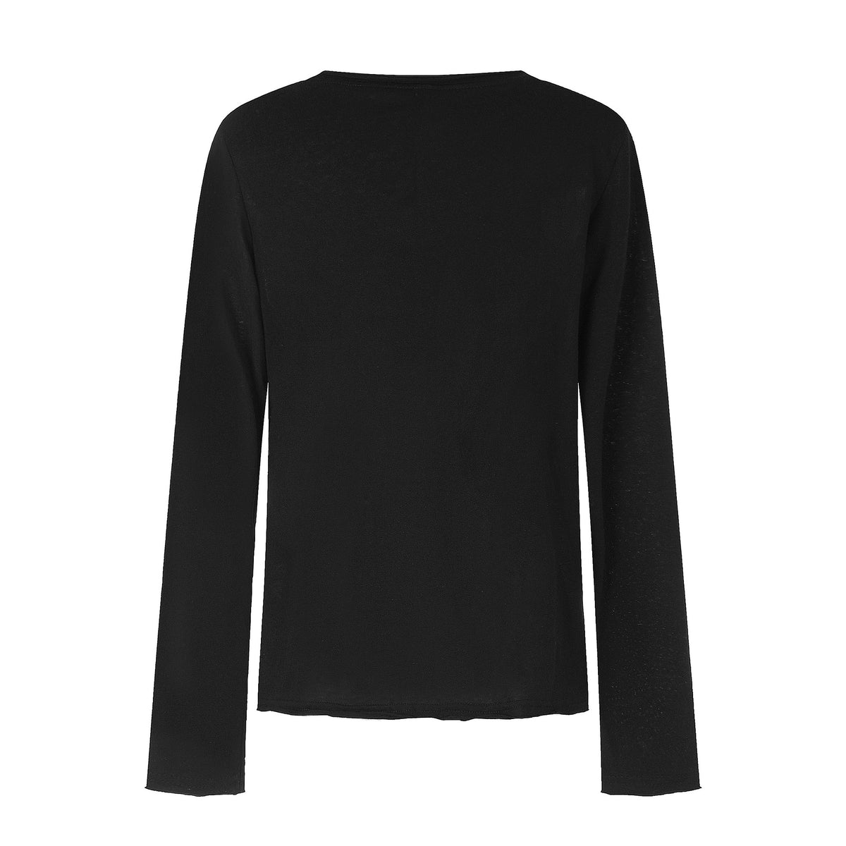 Women’s Crew Neck Long Sleeve made of Cotton Blend with Vintage Union Jack Print and Contrast Sleeves EVA-US