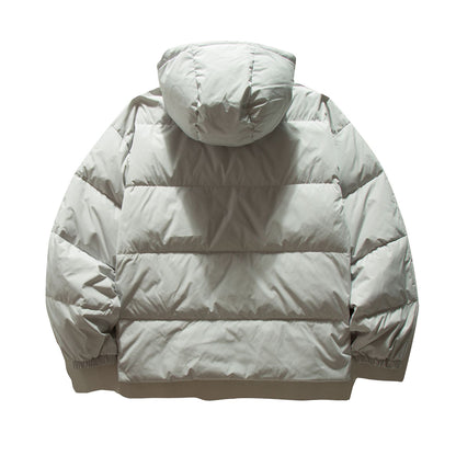 Women’s oversized quilted hooded jacket with voluminous thermal padding EVA-US