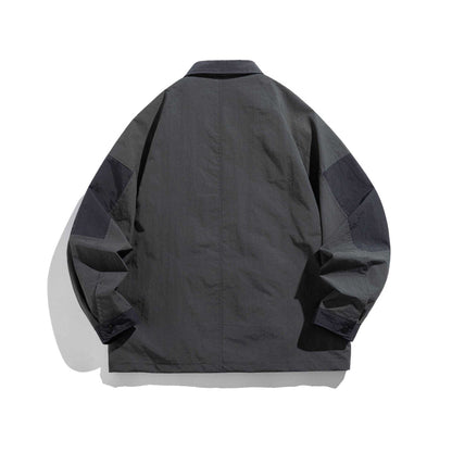Unisex utilitarian field blouson jacket with multiple pockets and D-ring EVA-US
