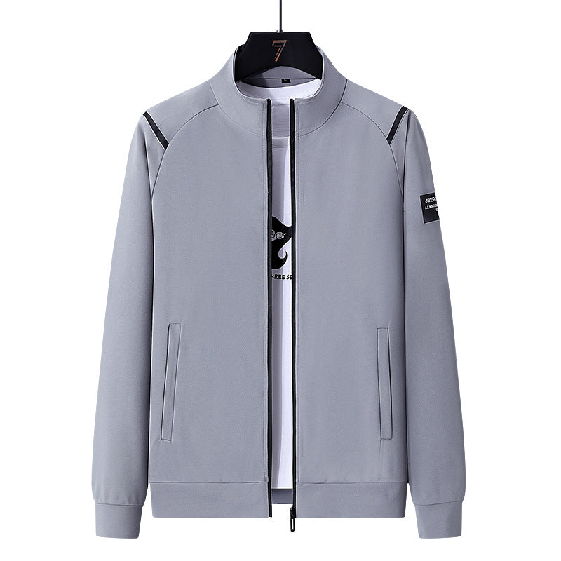 Men's sporty tracksuit set with zip jacket, round neck sweatshirt and slim fit jogging pants EVA-US