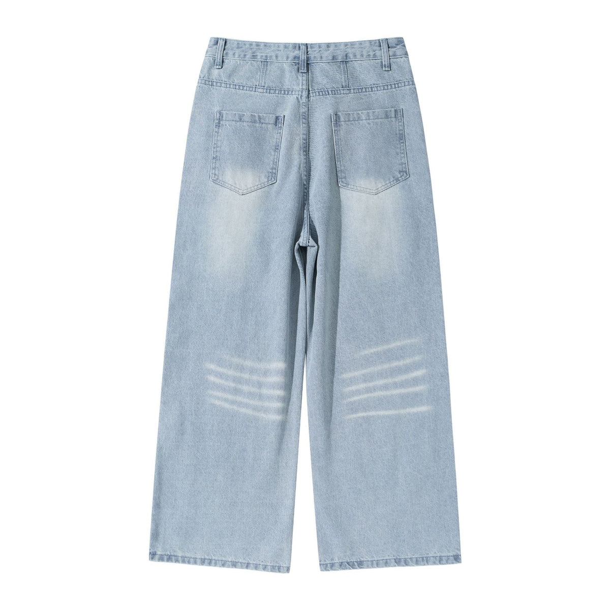 Women's High-Waisted Wide Cropped Jeans with Pleats and Utility Pockets EVA-US