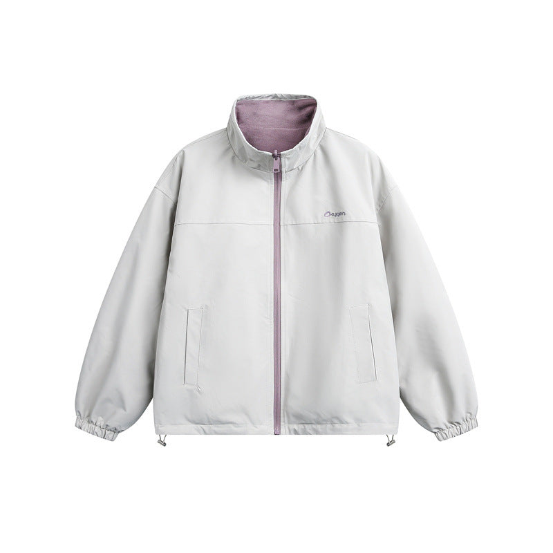 Unisex Lightweight Softshell Jacket with warming fleece inner lining, stand-up collar and drawstring EVA-US