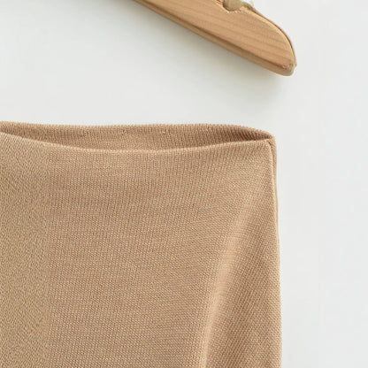 Women's Oversize One-Shoulder Pullover with Batwing Sleeves and Wide Ribbed Cuff EVA-US