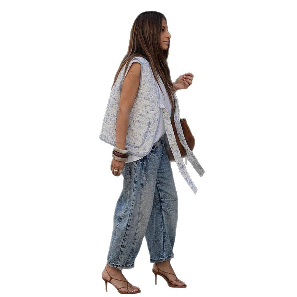 Women Spacious Leather Shopper with Curved Silhouette and Magnetic Closure EVA-US