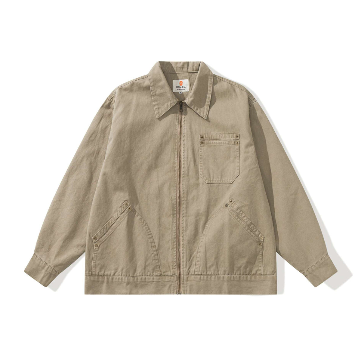 Unisex Boxy-Worker jacket made of durable twill with metal zipper and multitasking pockets EVA-US