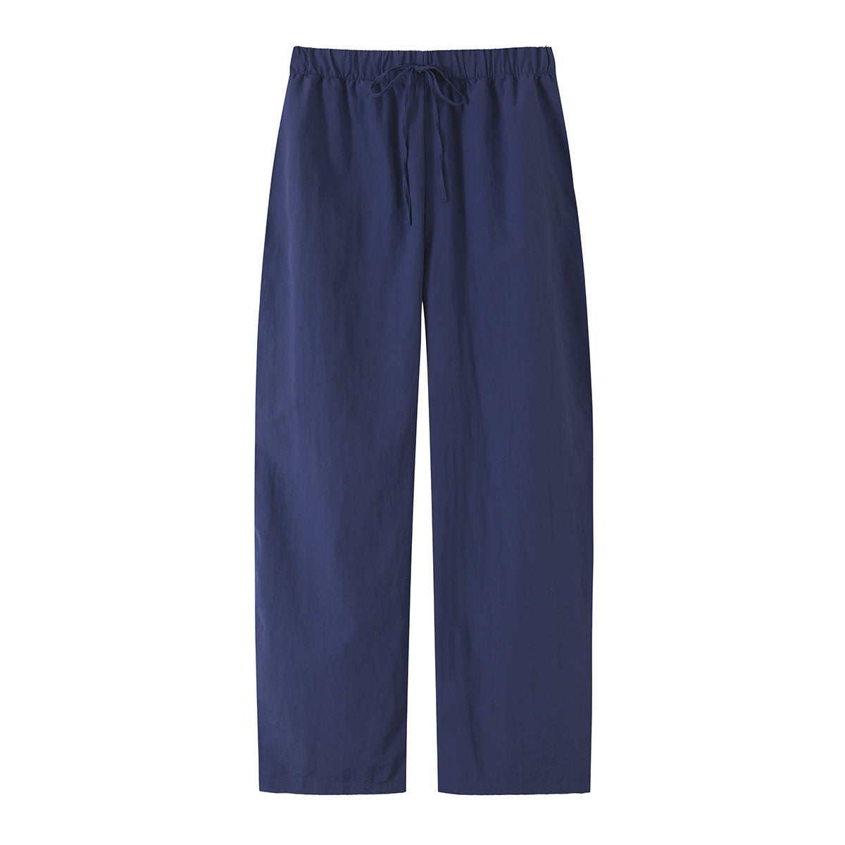 Women's high-waisted loose linen-look pants with drawstring waistband EVA-US
