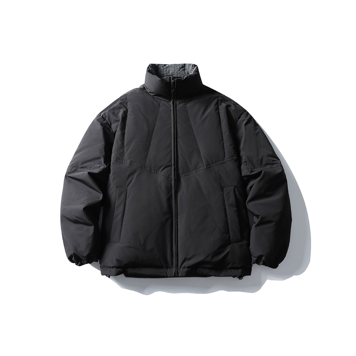 Men's Quilted Thermal Insulation Jacket with High Stand Collar EVA-US