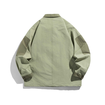 Unisex utilitarian field blouson jacket with multiple pockets and D-ring EVA-US