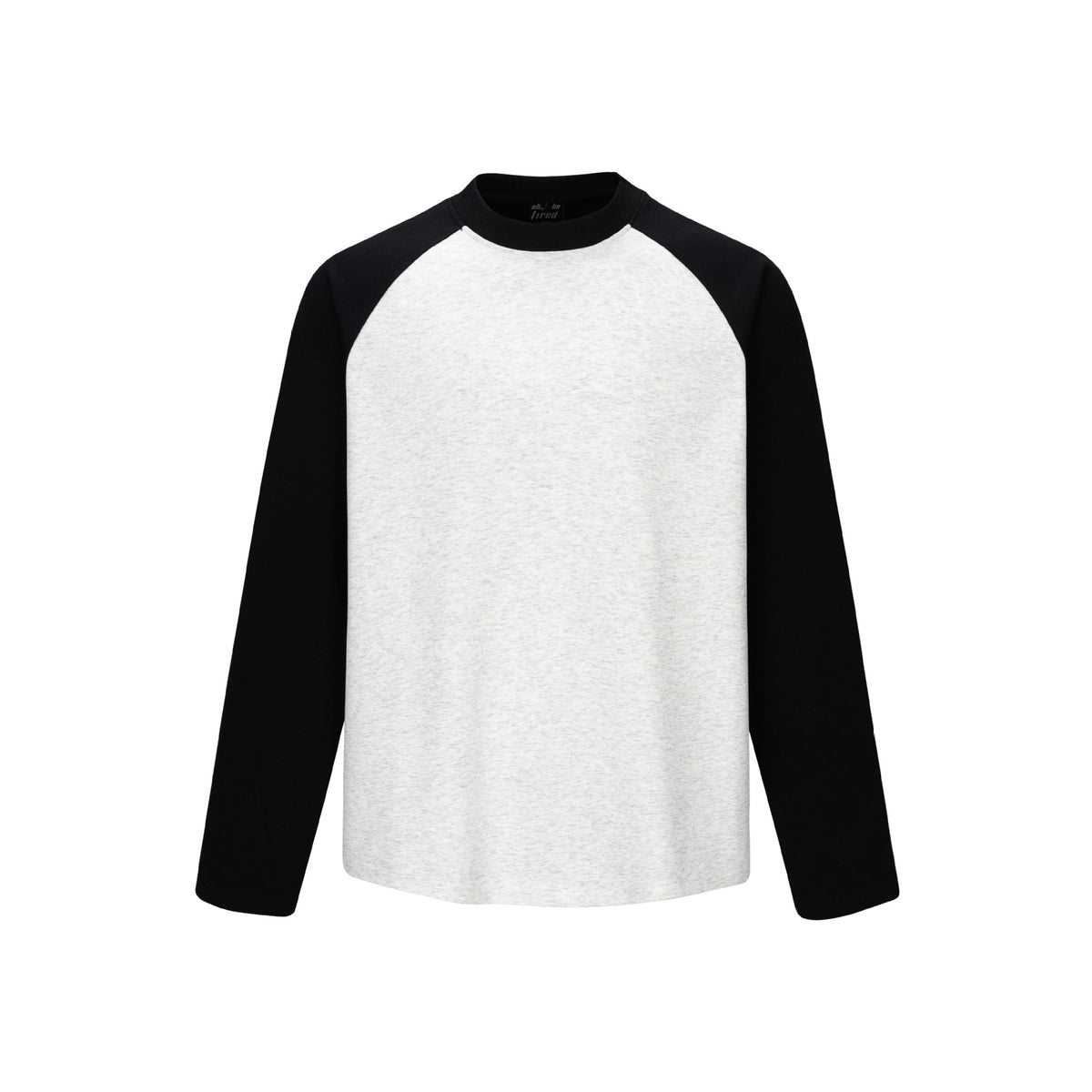 Unisex Raglan-Long Sleeve Sweatshirt made of cotton blend with contrasting sleeves and ribbed round neck EVA-US