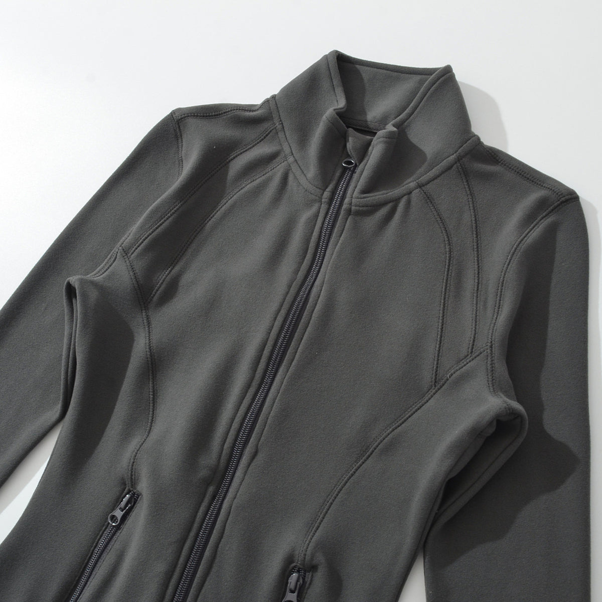 Women's Tailored Functional Fleece Jacket with Stand-up Collar and Shaping Seams EVA-US