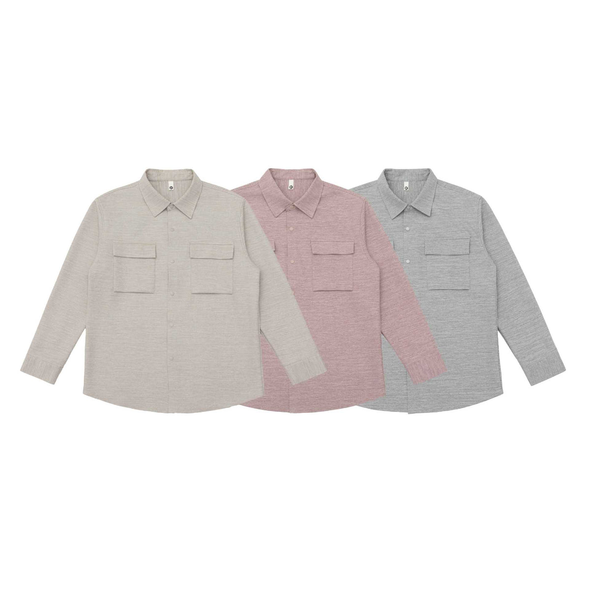 Women's overshirt jacket with flap pockets and concealed press stud placket EVA-US