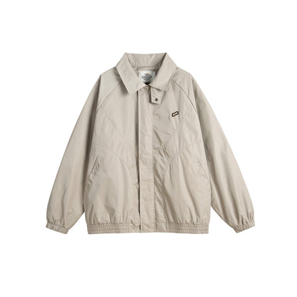 Unisex Boxy Transitional Blouson with Stand Collar and Elastic Hem EVA-US