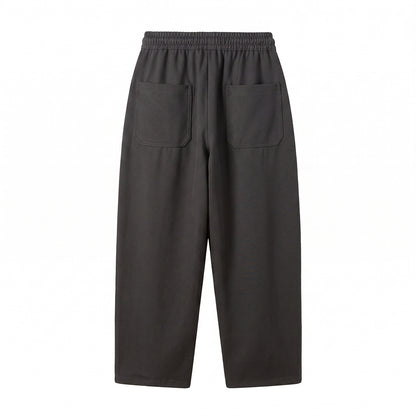 Women Relaxed-Cropped Jogpant with drawstring, side pleats and inset pockets EVA-US