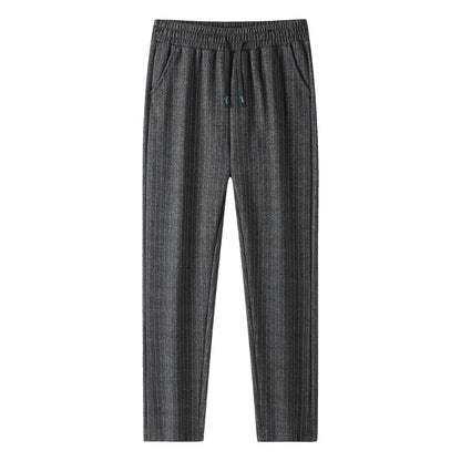 Women's Knit Joggers with Drawstring and Fine Pinstripe EVA-US