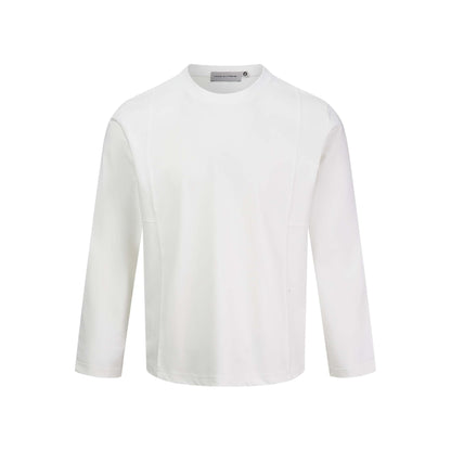 Unisex Technical Long Sleeve Shirt with Round Neck and Seam Detail EVA-US