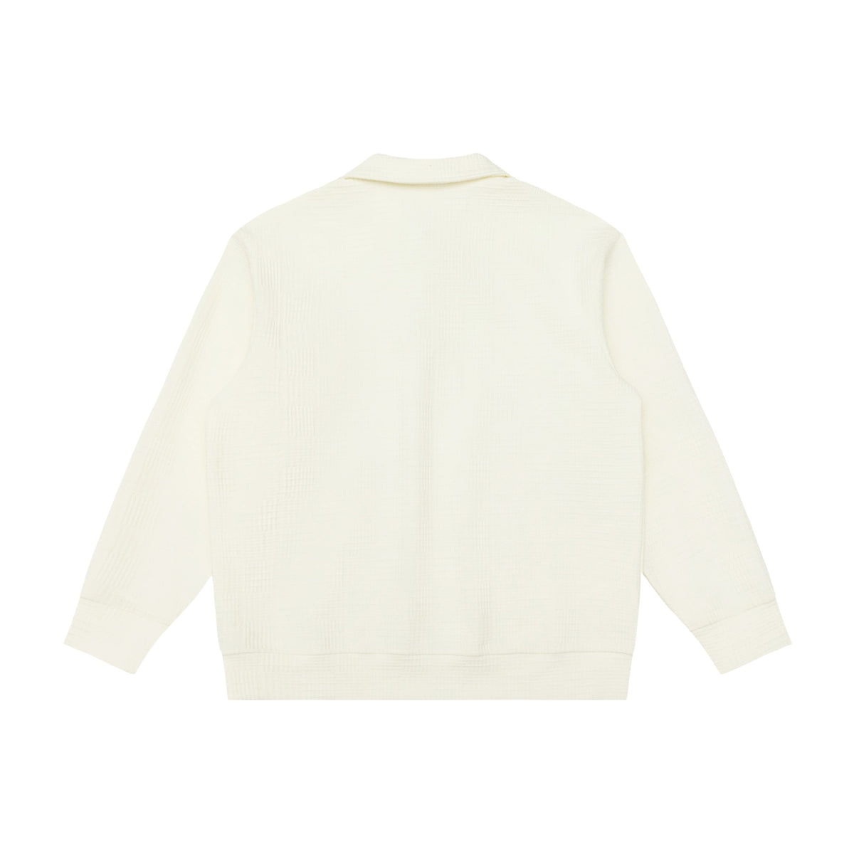Unisex Waffle Knit Polo Shirt with Polo Collar and Half Button Placket EVA-US
