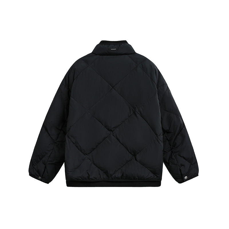 Unisex Boxy padded winter jacket with stand-up collar and ribbed cuffs EVA-US