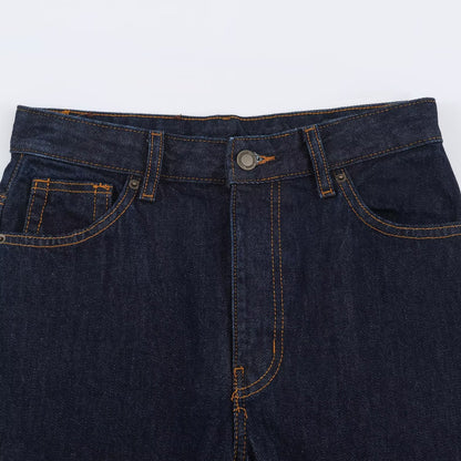 Women Highwaist Relaxed Tapered Jeans with Conical Leg EVA-US