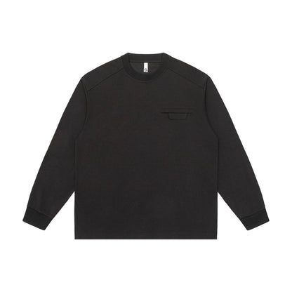 Unisex Oversize Sweatshirt with raglan sleeves and concealed chest flap EVA-US