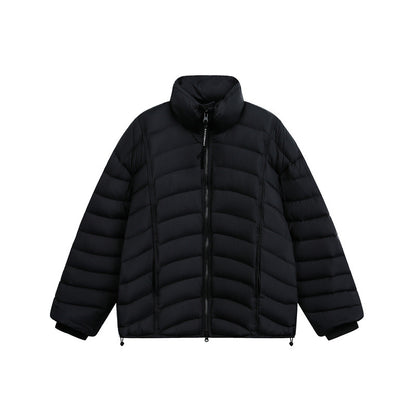 Women's short cut ultralight quilted jacket with stand-up collar EVA-US