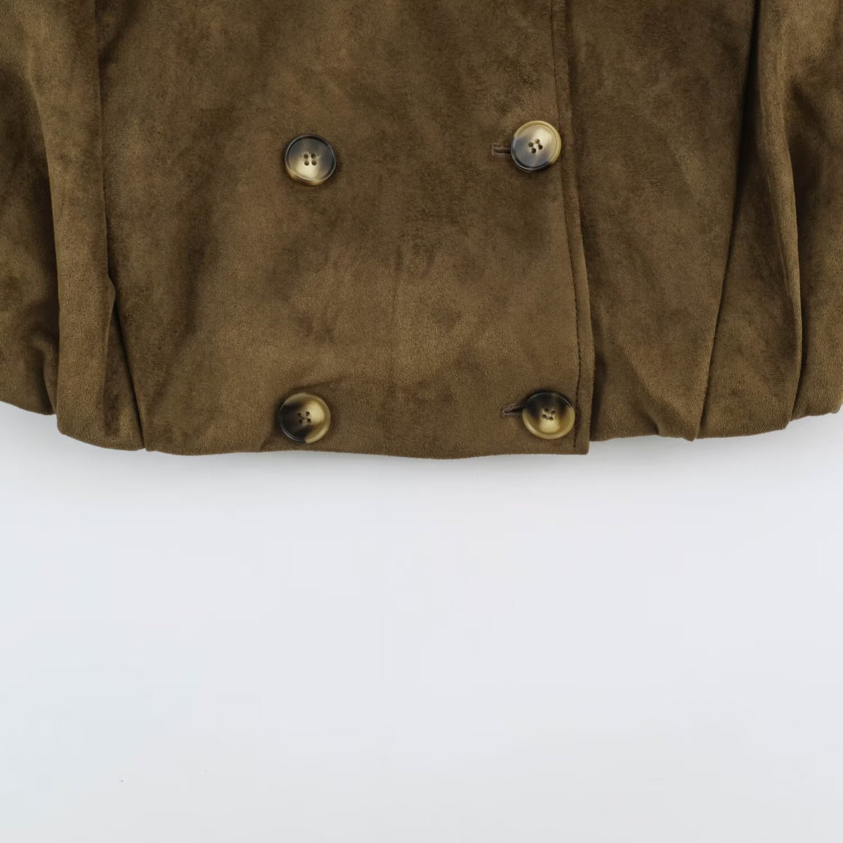 Women’s short jacket in sailor and military mix with high stand-up collar, epaulettes and fitted drawstring EVA-US