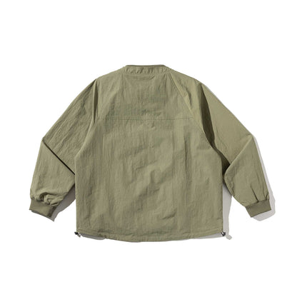 Men's technical short jacket in utility look with large flap pockets EVA-US