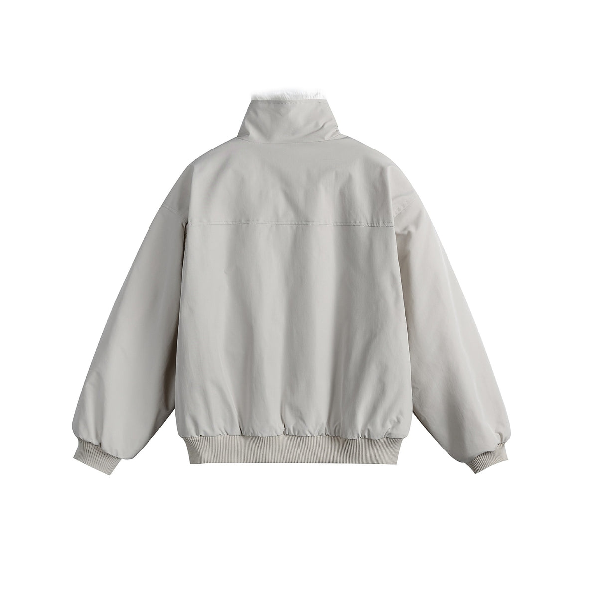 Unisex Boxy-padded Blouson with high stand-up collar and teddy lining EVA-US