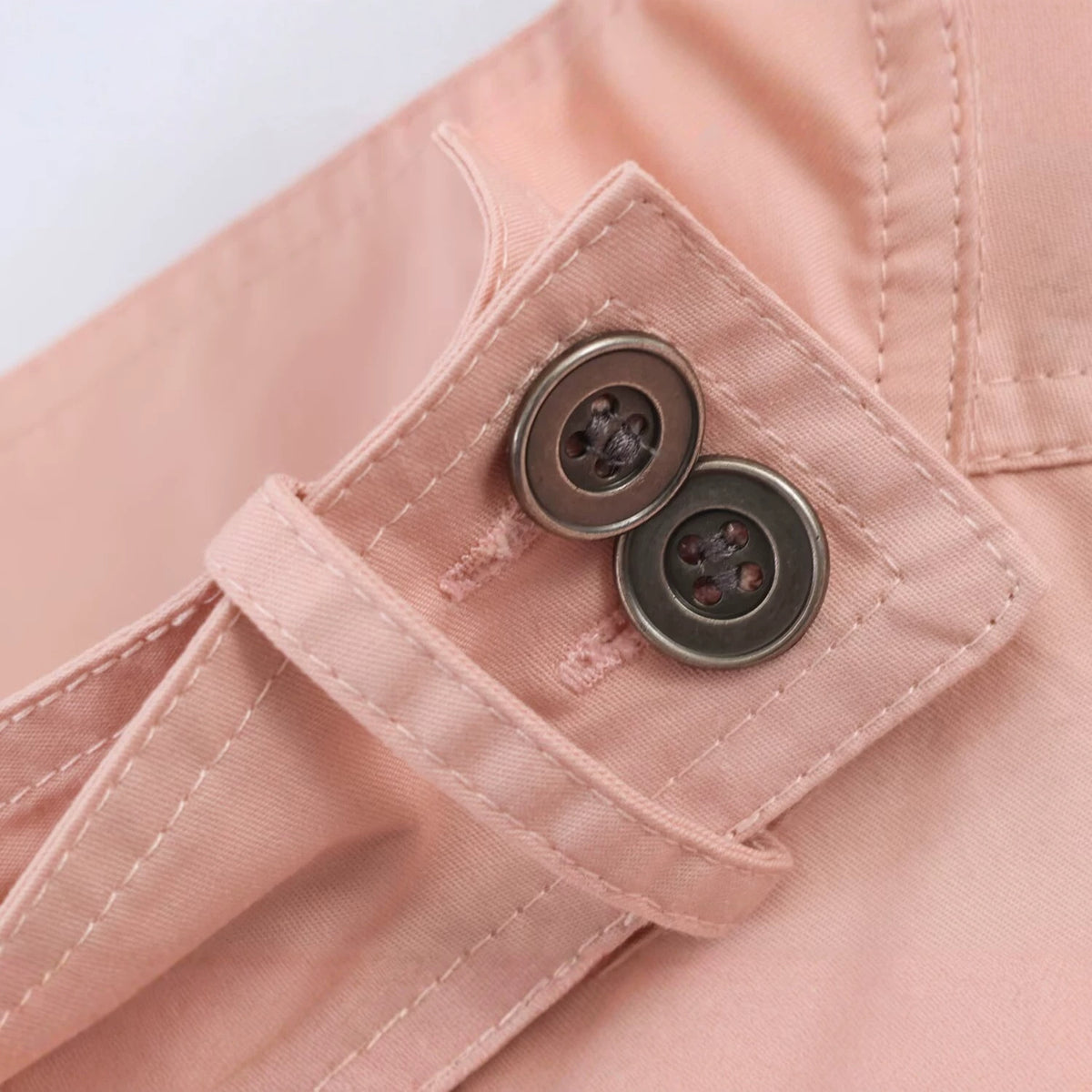 Women Lightweight Cropped Field Jacket with Stand-up Collar, Drawstring and Flap Pockets EVA-US