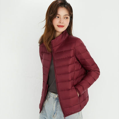 Women's Ultra-light Quilted Hooded Jacket with Ultra-flat Thermal Wadding EVA-US