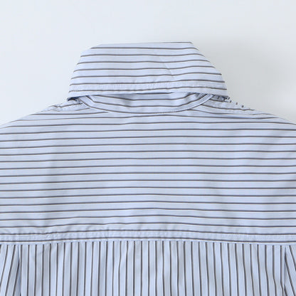Ladies blouse with tie and concealed button placket EVA-US