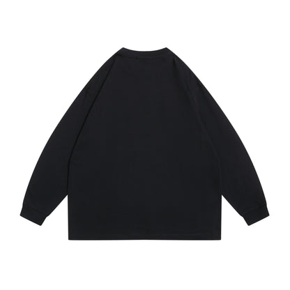 Unisex Oversize Sweatshirt with Front Print 'Brilliant', Raglan Sleeves and Ribbed Round Neck EVA-US