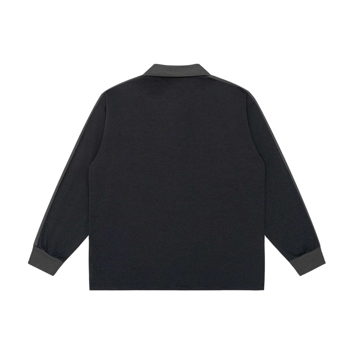 Unisex retro-inspired polo sweatshirt with raglan sleeves and half-button placket EVA-US