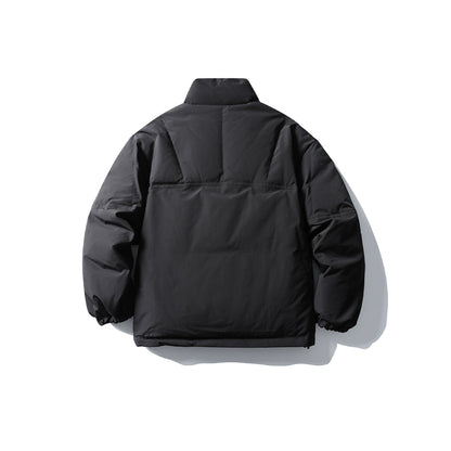 Men's Quilted Thermal Insulation Jacket with High Stand Collar EVA-US