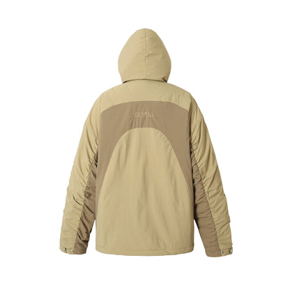 Men's waterproof camouflage field jacket with hood, thermal insulation and utility details EVA-US