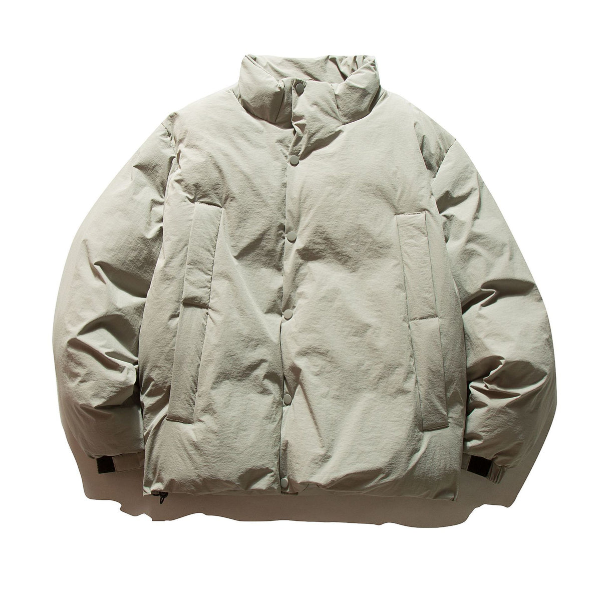 Unisex Boxy-insulated short jacket with padded filling and high stand-up collar EVA-US