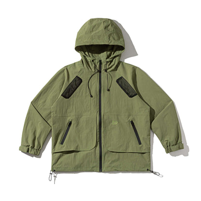 Unisex Technical Parka with Hood, Mesh Ventilation and Adjustable Hem EVA-US