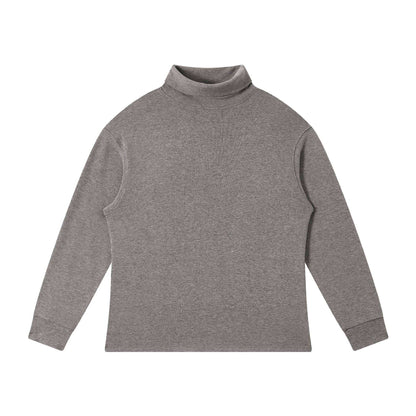 Women finely structured turtleneck sweater made of cotton blend with raglan sleeves EVA-US
