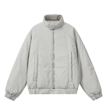 Unisex Boxy-padded Short Jacket with voluminous Funnel Collar EVA-US