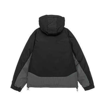 Men's Waterproof Padded Parka with Adjustable Hood and Multiple Pockets EVA-US