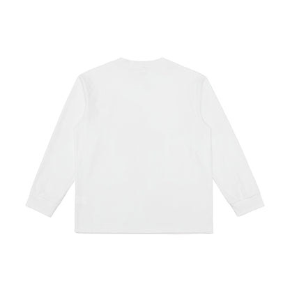 Unisex Premium-Long Sleeve Shirt made of textured jersey with reinforced round neckline EVA-US