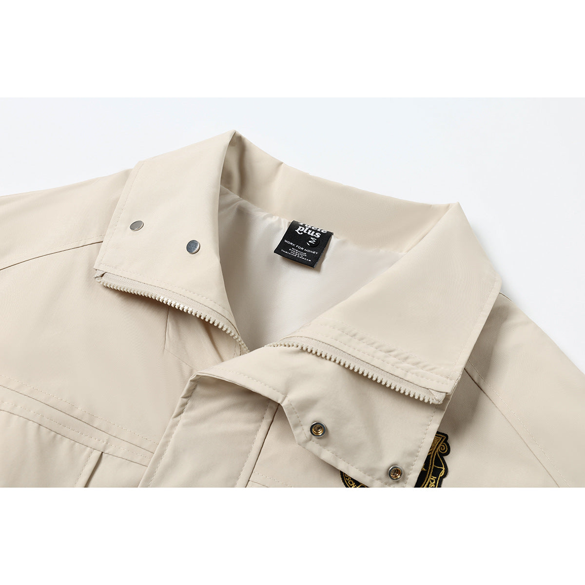 Men's short bomber-style jacket with elastic hem and breast flaps EVA-US