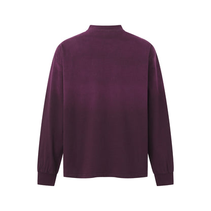 Unisex Oversize Sweatshirt with Mock Neck and Statement Print EVA-US