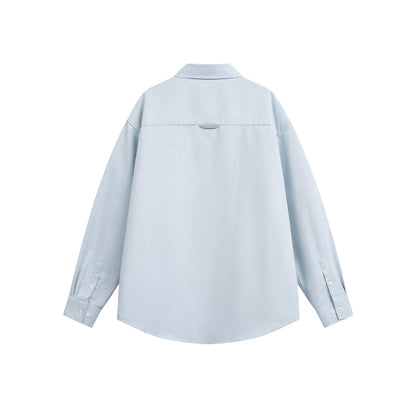 Unisex Oversized Patchwork Denim Shirt with Boxy Cut EVA-US