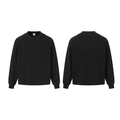 Unisex Oversize Sweatshirt with contrasting chest panel and kangaroo pocket EVA-US