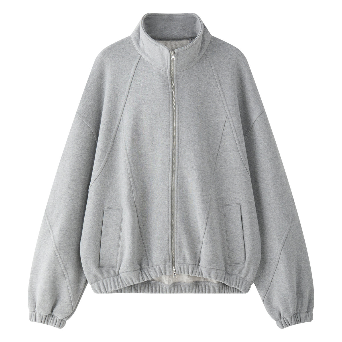 Women's Lounge Set consisting of sweatshirt with stand-up collar and drawstring shorts EVA-US