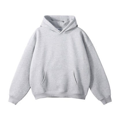 Unisex loose-fitting hoodie made of organic cotton with kangaroo pocket EVA-US