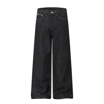 Women Wide Cropped Denim Culotte with High Waist and Classic Pocket Detail EVA-US