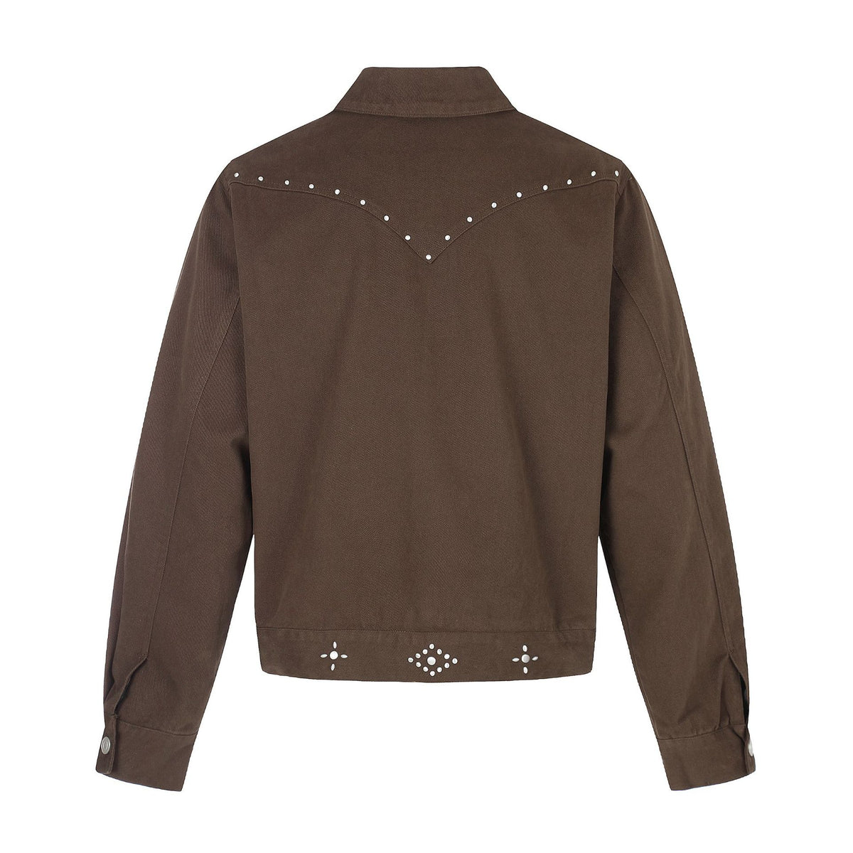 Ladies short-cut western-inspired blouson jacket with stud application EVA-US